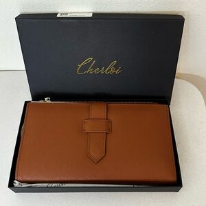 Cherloi Brown Travel Wallet
